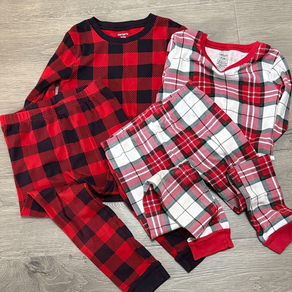 Carter’s Plaid Kids Pajamas - size 7